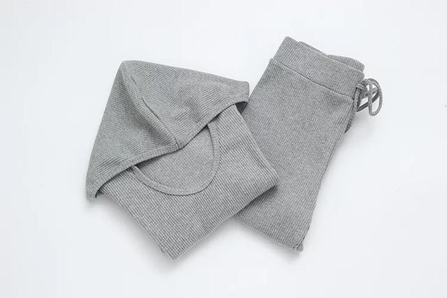 Balencia Pink Track set with Cropped Hood - Luxe&Loxley