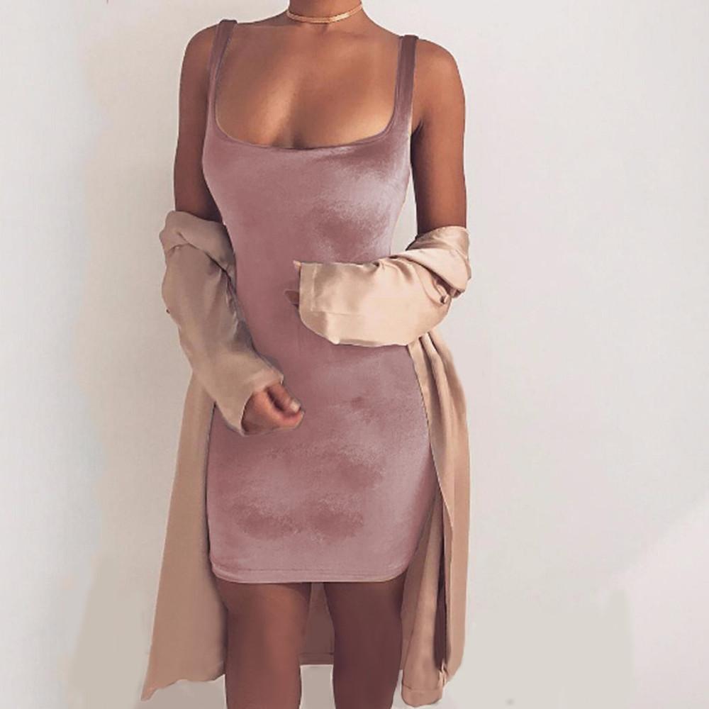 Velvet Bodycon Dress - Luxe&Loxley